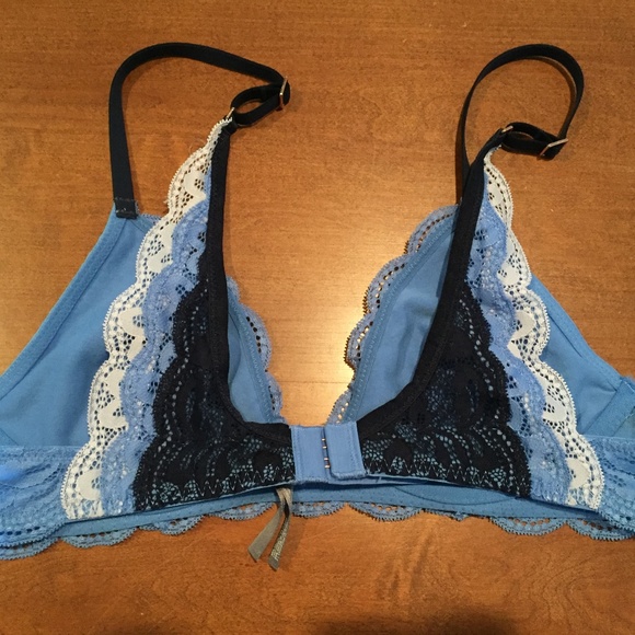Blue "Happy" Aerie Bra - Picture 2 of 2